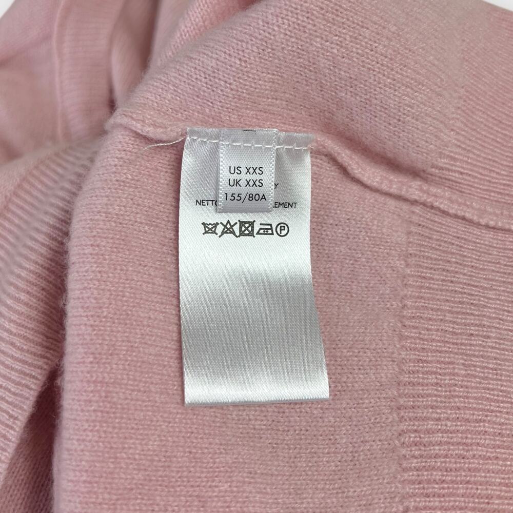 Anthropologie Pilcro 100% Cashmere Henley Sweater Pink Size XXS - Picture 9 of 9